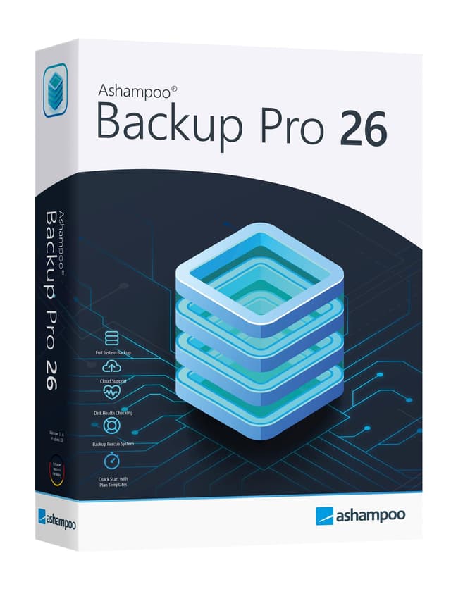 Backup Pro 26 - Datensicherung Programm, Rettung bei Malware-Befall, defekter Festplatte oder Windows Crashes - kompatibel mit Windows 11, 10