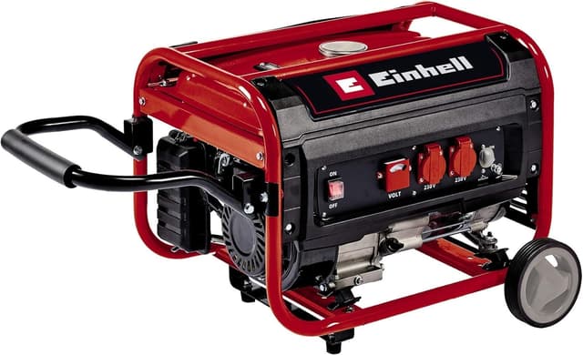 Einhell Stromerzeuger (Benzin) TC-PG 35/E5 (3100 W Maximalleistung, 2600 W max. Dauerleistung, 15 L Tank, 4-Takt-Motor, AVR-Funktion, 2x 230 V, Ölmangelsicherung, Überlastschutz)