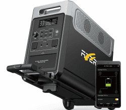 AFERIY Tragbare Powerstation AF-P310, 3840Wh LiFePO4 Batterie, 3 AC Ausgang 3600W, 2000W Solar Eingang, USV Notstrom für Camping, Zuhause, Notfall