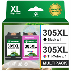 GREENSKY 305 305XL Ersatz für HP 305 Druckerpatronen XL für HP Envy 6020e 6020 6022 6022e 6032e 6400 6420 6432e für HP DeskJet Plus 4100 4120e 4122 4122e DeskJet 2720e 2720 2722e 305 Schwarz Farbe 305XL Schwarz Farbe Angebot bei HelloDeals
