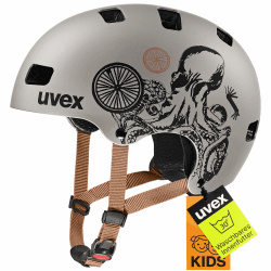 uvex kid 3 cc - robuster Fahrradhelm für Kinder - individuelle Größenanpassung - optimierte Belüftung 51-55 cm Oak Brown