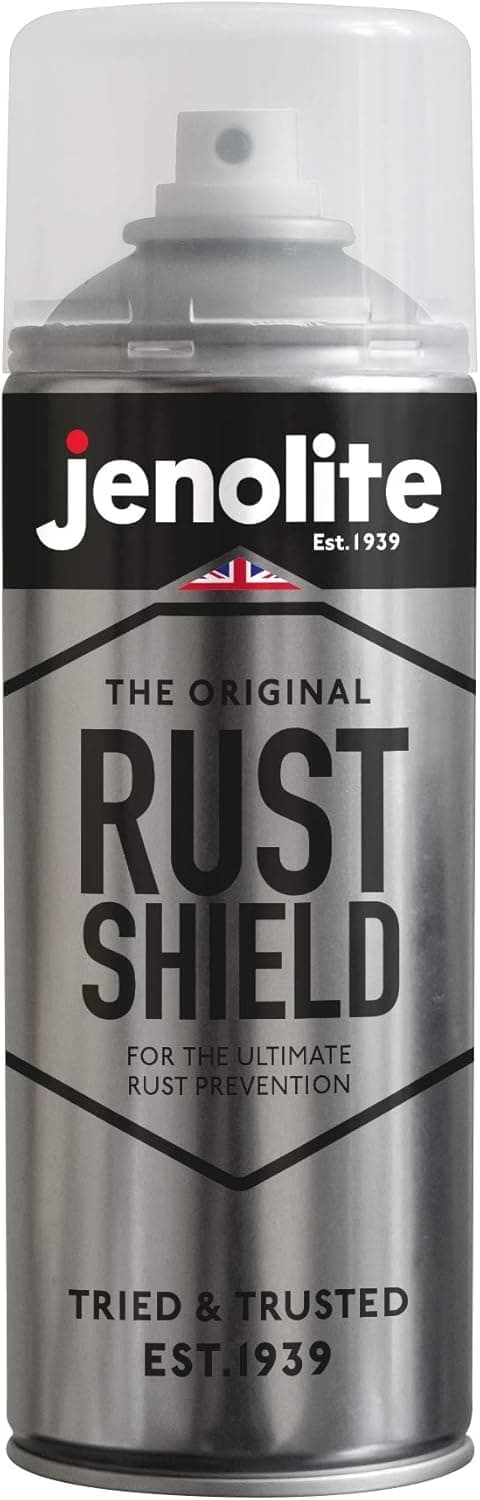 JENOLITE Rust Shield | Rostschutz Klarlack Spray | 400ml | Korrosionsschutz für Metall | Schützt vor Rost & Witterung | Autos, Motorräder, Dekorationen, blankes Metall & Lacke | Wetterfest 400ml (pack of 1)