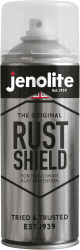 JENOLITE Rust Shield | Rostschutz Klarlack Spray | 400ml | Korrosionsschutz für Metall | Schützt vor Rost & Witterung | Autos, Motorräder, Dekorationen, blankes Metall & Lacke | Wetterfest 400ml (pack of 1) Angebot bei HelloDeals