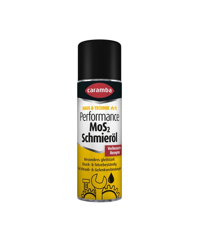 Caramba Performance MoS2 Schmieröl, Rostlöser und Multifunktionsöl für Schraub- und Gelenkverbindungen, Korrosionsschutz, Hitzebeständig, 300 ml