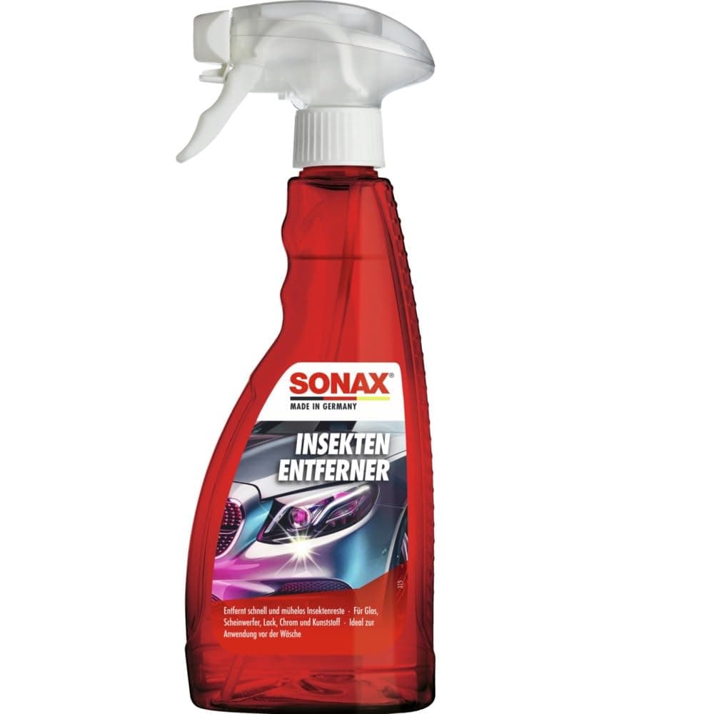 SONAX InsektenEntferner (500 ml) entfernung von Insektenresten auf Glas-, Lack-, Chrom- und Kunststoffoberflächen | Art-Nr. 05332000