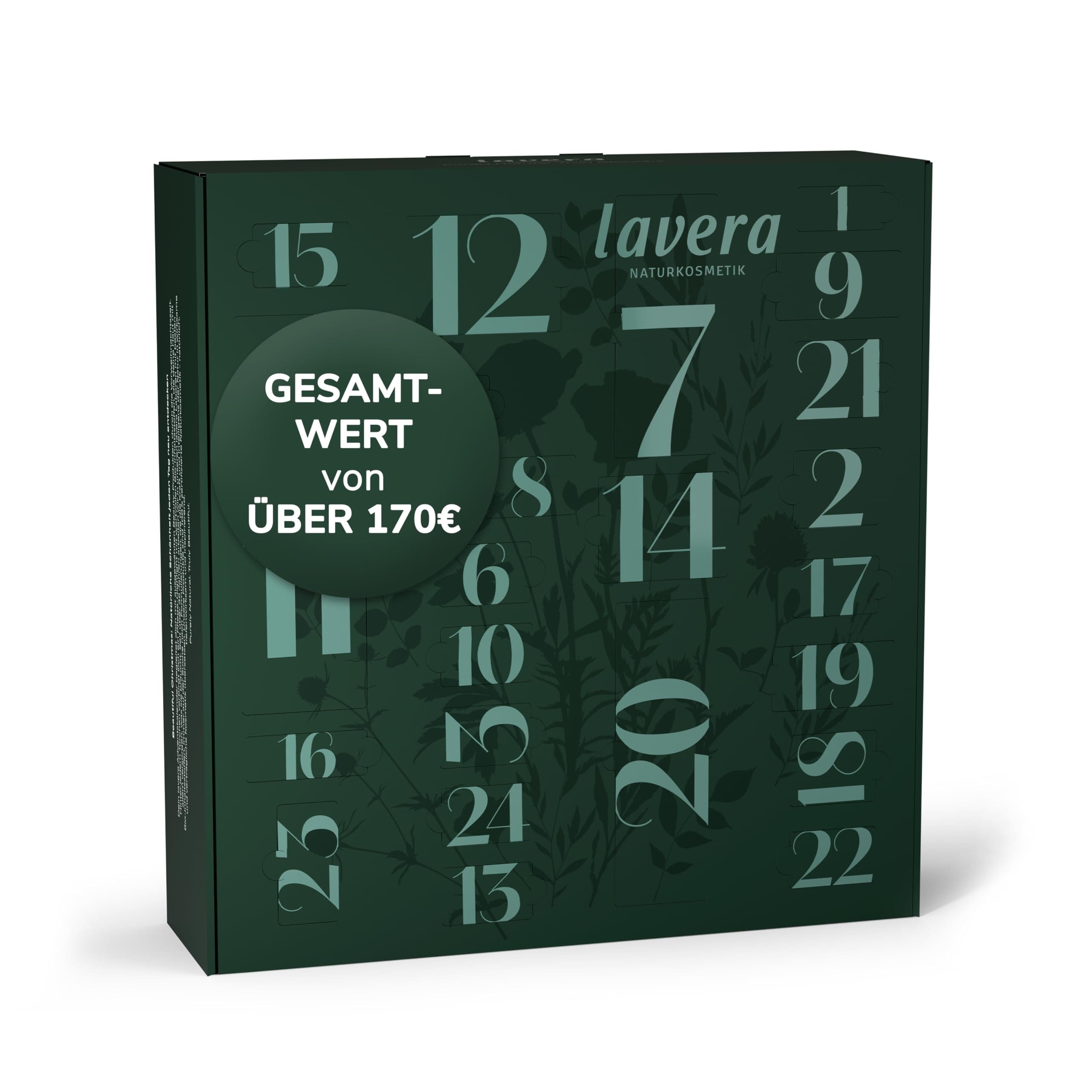 lavera Adventskalender 2025 – Beauty Adventskalender Frauen mit Naturkosmetik – 24 Überraschungen Hautpflege, Gesichtspflege & Make-up im Wert von 170 € – Beauty Kalender