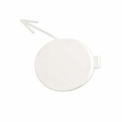 DZNEFYUP 6R0807241 Abdeckkappe Für Abschlepphaken Der Vorderen Stoßstange Abschleppöse Für VW Für Polo 6R 2009 2010 2011 2012 2013 6R0 807 241 Abdeckung für Abschleppöse für Autos(Weiß)