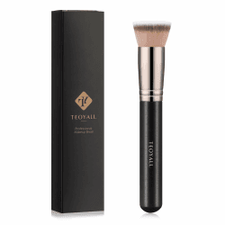 TEOYALL Kabuki Foundaiton Pinsel, weiche dichte synthetische Borsten flache Top -Mischpinsel für flüssige Creme Kontur Bronzer Fundament Kabuki Foundation