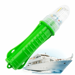 Marine -Signallichter, elektronische Notfackeln, blinkende Rettungslicht 5.2x24 cm/2.05 x 9,45 Zoll kompakt und leicht/wasserdicht für das Bootsdocken oder die Verwendung von Straßen am Straßenrand Red And Green Two Colors