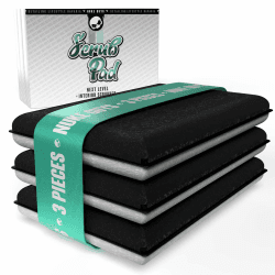 Nuke Guys Interior Scrub Pad 3X | Auto Innenreiniger Pad für einen porentief reinen Innenraum | Innovative Nylonfasern entfernen hartnäckigen Schmutz aus Kunststoff Leder Polster 3 Stück