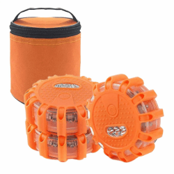 LED Signale Auto - Notbeleuchtung | Set 3 Blinkleuchten | wasserdichte Magnetanzeiger mit 9 Modi für Sicherheit und Fahrzeugzubehör