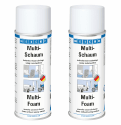 WEICON Multi-Schaum, 400 ml, 2er Set, Schaumreiniger für Polster, Scheiben, Teppich, Metall, Kunststoff, Universalreiniger 400 ml (2er Pack) 2er Set Angebot bei HelloDeals