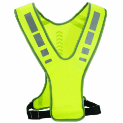 GmwyCzV Sicherheitsweste, Warnschutz Reflektorweste, Warnweste mit Reflektorband und Taschen, Arbeitsweste für Fahrrad, Joggen, Laufen, Wandern, Fluoreszierendes Grün Angebot bei HelloDeals