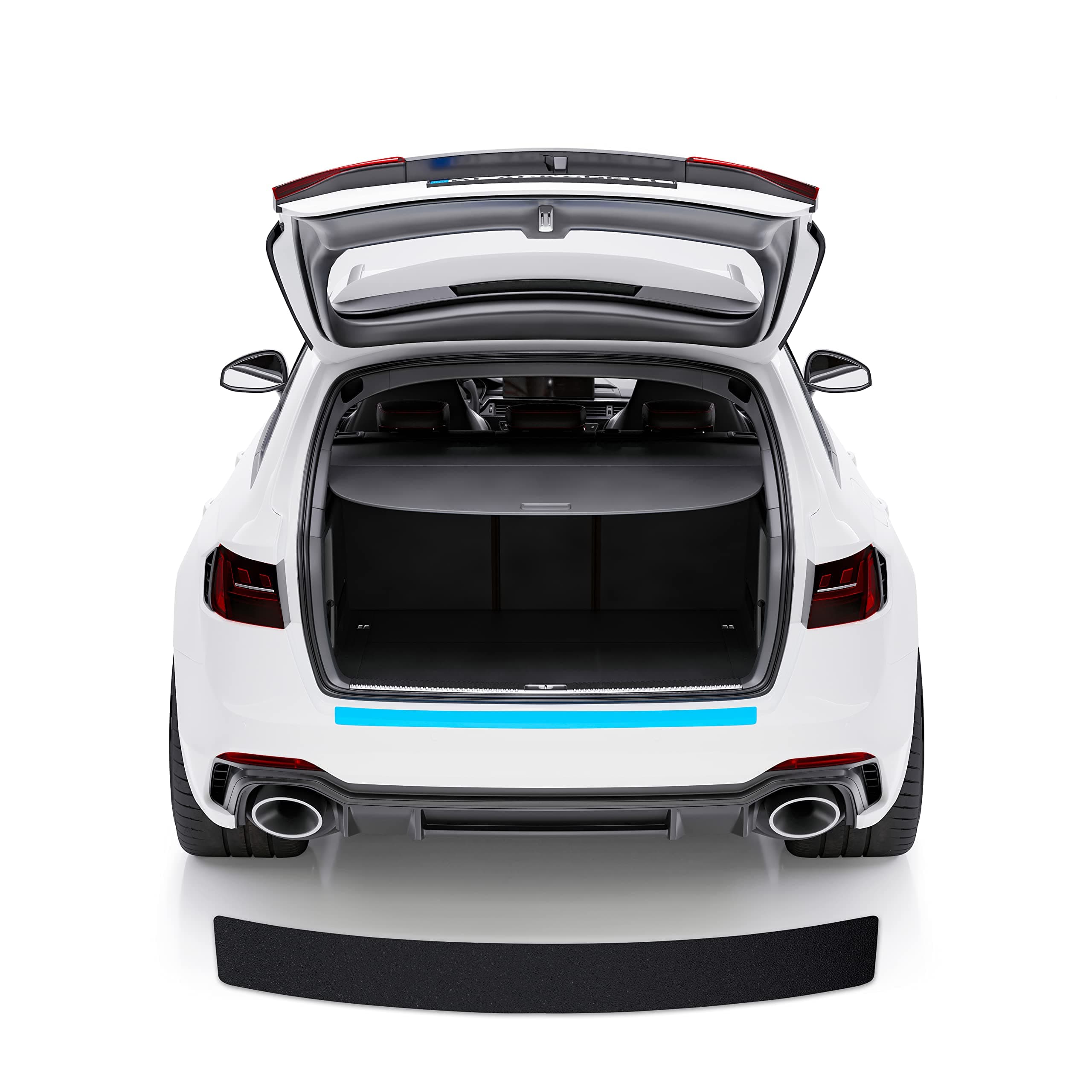 Blackshell® Basic Ladekantenschutz Folie kompatibel mit VW T6 | Typ SG | Bj. ab 2015 Matt Schwarz - passgenauer Stoßstangenschutz inkl. Profi Rakel für Folie Angebot bei HelloDeals