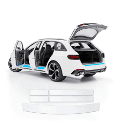 Blackshell® Basic Lackschutz Set kompatibel mit VW ID.3 | Typ E1 | Bj. ab 2020 (auch Facelift) Transparent - passgenauer Ladekantenschutz, Einstiegsleisten inkl. Profi Rakel