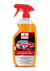 NIGRIN Performance Insekten-Entferner, entfernt Insektenrückstände auf Lack-und Kunststoff-Oberflächen und Polycarbonat-Scheinwerfern, schnell und effektiv, transparent, 750 ml Angebot bei HelloDeals