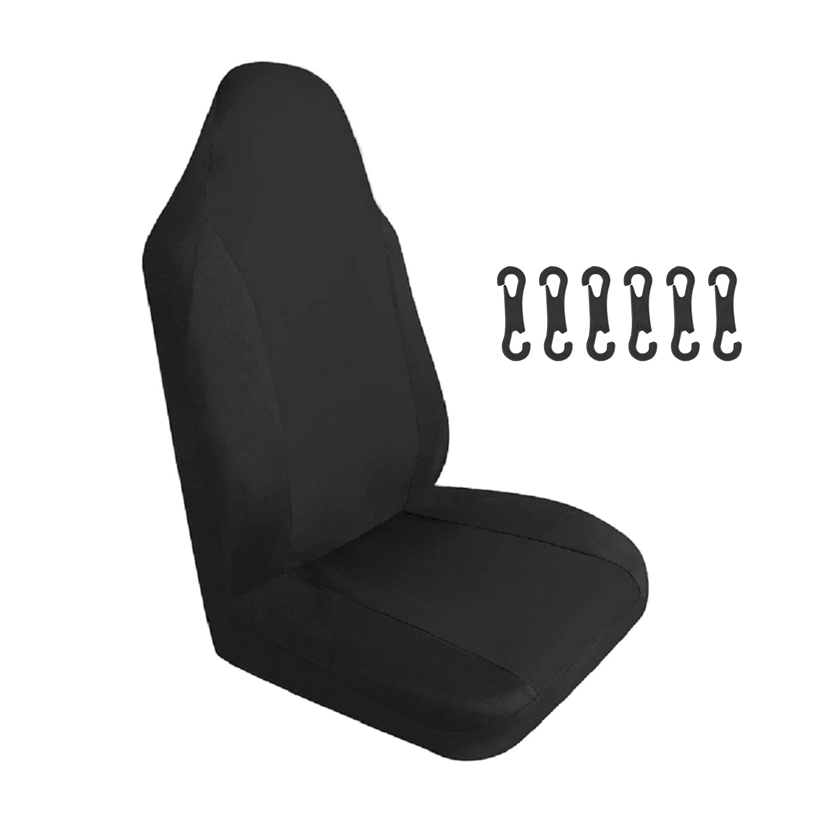 URAQT Autositzauflage Vordersitze, Schonbezug Autositz, Sitzschoner Sitzbezüge Universal, Fahrersitz Beifahrer Schonbezug für Sport Arbeit Werkstatt Kinder, Schwarz Angebot bei HelloDeals