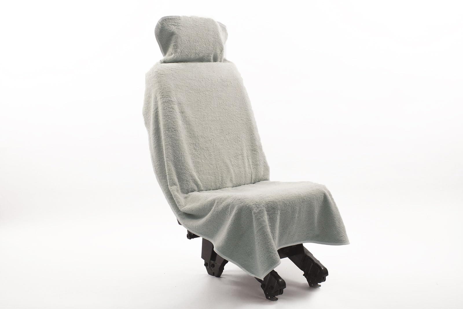 Castejo Autoschonbezüge, Wohnmobilbezüge, Einzelsitzbezug aus 100% Baumwolle mit Klettverschluß, als Überwurf, für Sportler, Camper, Werkstätten usw. in beige, grau, Silber o. blau ca. 75x157cm Angebot bei HelloDeals