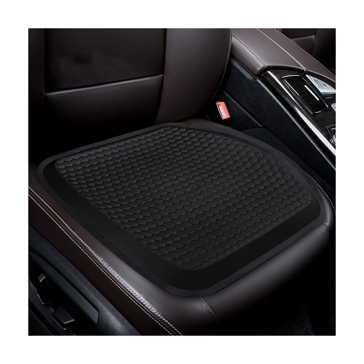 JNNJ 2 Stück Auto Gel-Sitzkissen, Sitzkissen Auto Vordersitze Atmungsaktiv, Doppeltes Dickes Atmungsaktives Sitzkissen Cooles Gelkissen Honeycomb Design(Schwarz) Angebot bei HelloDeals