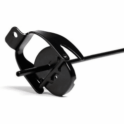 BW® Adapter für Kraftstoffkanister Metall Benzinkanister - mit einem zum Anschluss einer Benzinleitung an den Kanister - Made in Europe mit Ansaugrohr 1 Rohr Schwarz