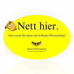 15x Nett hier Sticker aber waren sie schon mal in Baden-Württemberg - Lustige Sticker - gelbe Aufkleber Auto - Nett hier BaWü Angebot bei HelloDeals