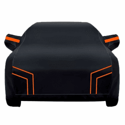 Auto abdeckplane wasserdicht für Audi 100 1970-1994,Autoabdeckung für Den Außenbereich Staubdicht Regenfest Atmungsaktiv Anti-Uv Auto Abdeckplane（orange Black） für audi 100 1970-1994 black orange Angebot bei HelloDeals