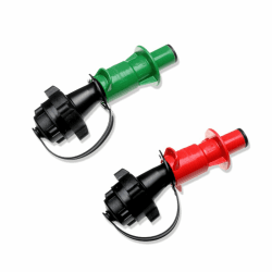 2x Ausgießer Kraftstoff und Öl Sicherheits-Einfüllsystem für Doppelkanister, mit Füllstopp und integrierter Belüftung, Made in Germany,