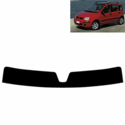 Sonnenblendstreifen für-FIAT Panda 5-Türen 2004-2007 Passgenaue Tönungsfolie (50% Hellschwarz)