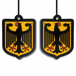 2er Set Auto Duftbaum Deutschland – Autoduft & Lufterfrischer Rückspiegel – Sandelholz Fruchtiger Duft – Bundesadler Design – Auto Duftanhänger gegen Gerüche Angebot bei HelloDeals
