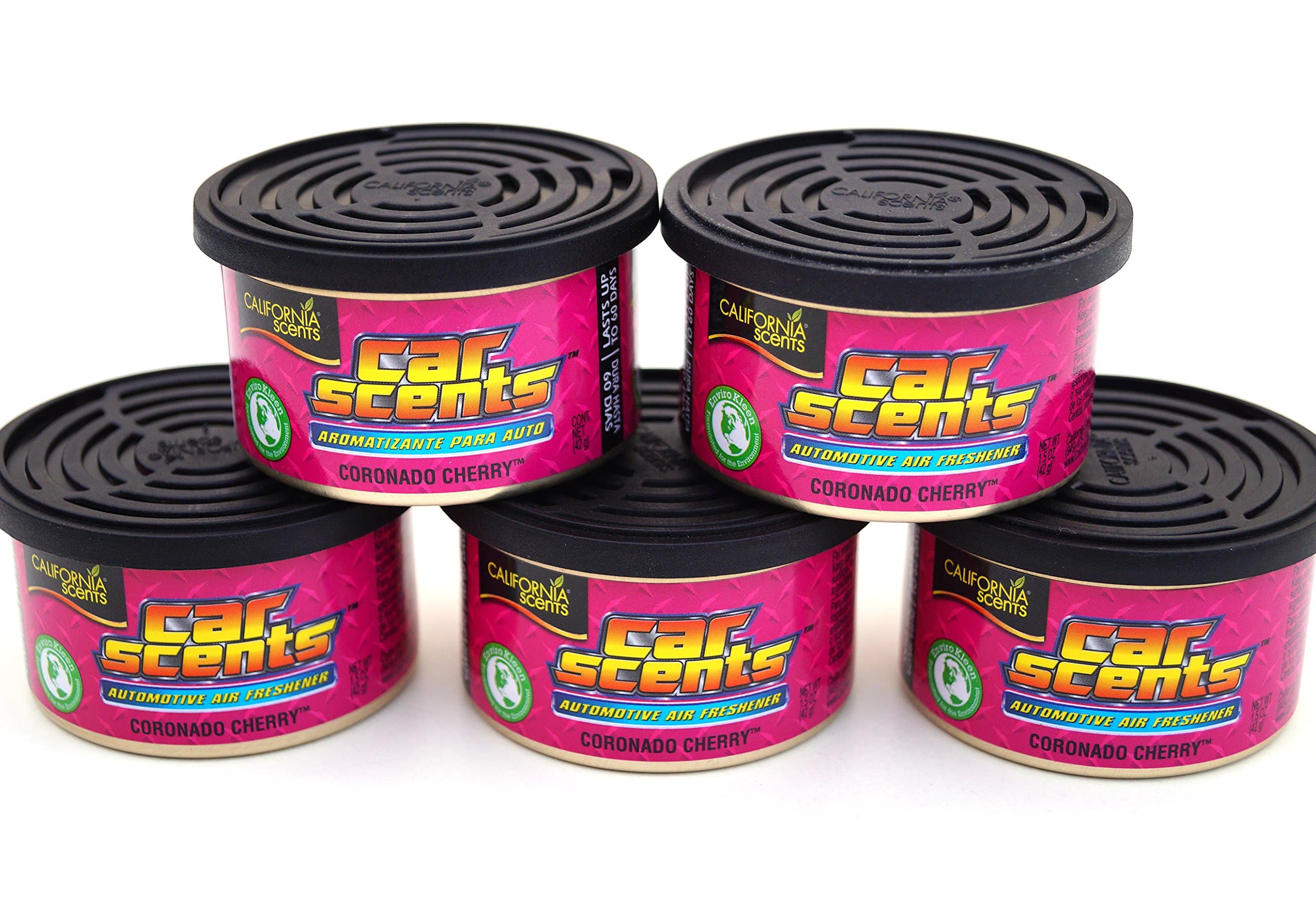 USA Kirsche Lufterfrischer Duftdose California Car Scents Duftbaum Cherry [5 Dosen] Angebot bei HelloDeals