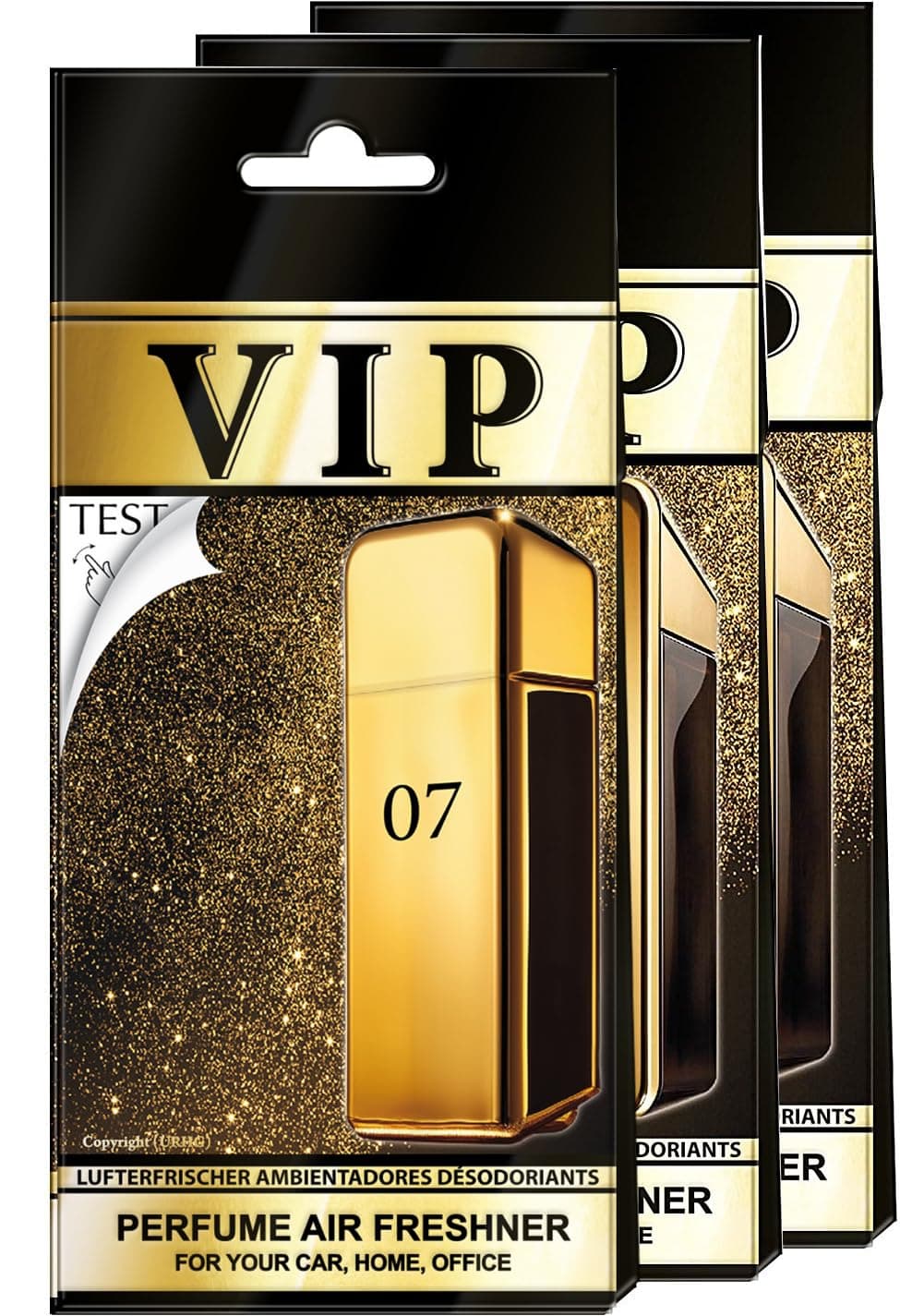 3x Auto Duft VIP-007, Lufterfrischer Auto, Luftreiniger Wohnung, Duftbaum auto, Autozubehör Innenraum, Duft Auto, Duftspender Luxus Parfum, Auto zubehör Angebot bei HelloDeals