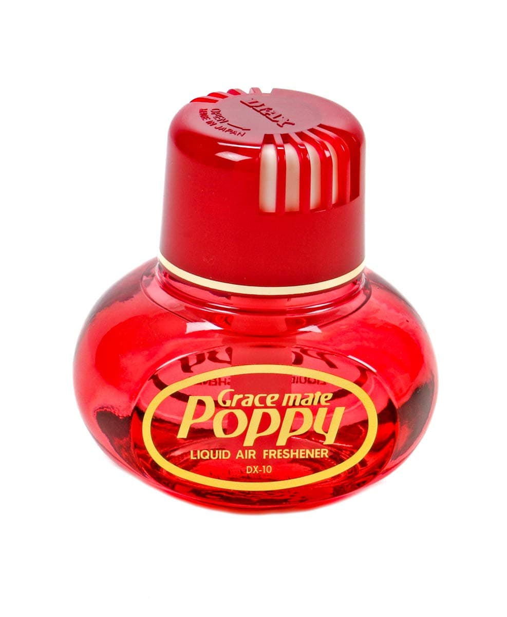 Poppy Lufterfrischer, mit Klebepad, Duft Inhalt 150 ml, Raumduft, LKW, Auto, Boot, Wohnmobil, Büro, Duft Kirsche