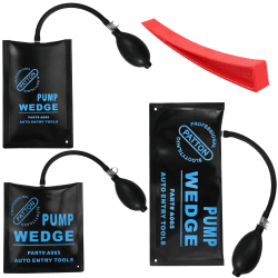3X Luftpumpe Fenster Pumpen Kit Aufblasbare Kissenkeil Auto-Luftkeil Pumpe für die Installation Montage Fenstertüren Möbeltüren Autoreparatur Heimgebrauch Gummi