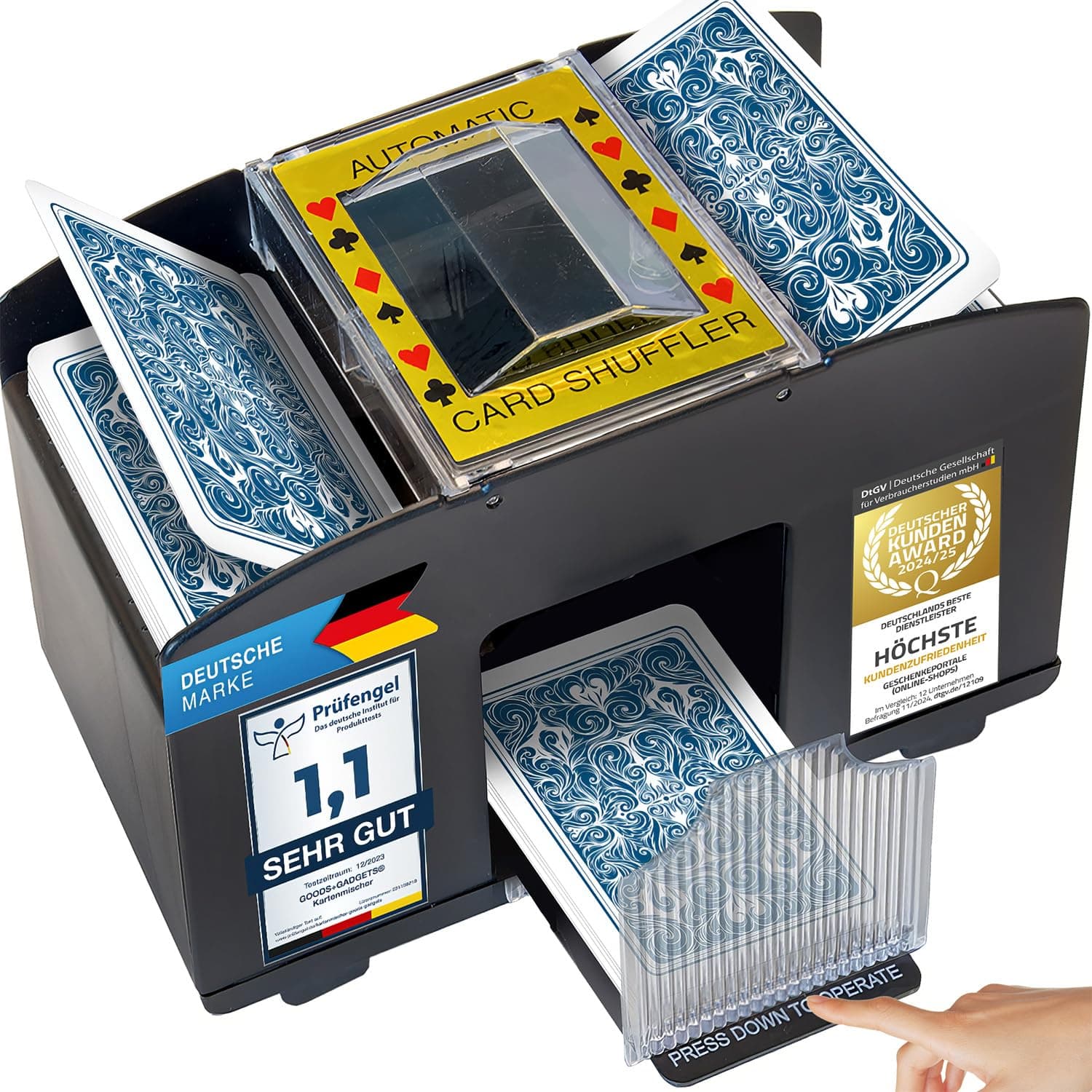 Nexos Trading Poker Starter-Set Pokerset mit 200 Chips in Geschenk-Box aus Metall inkl. Spielmatte 2 Decks Pokerkarten Dealer Button Small Blind Big Blind Chiptray Angebot bei HelloDeals