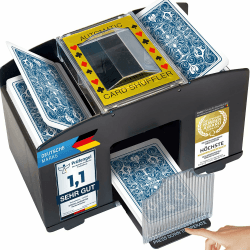 Nexos Trading Poker Starter-Set Pokerset mit 200 Chips in Geschenk-Box aus Metall inkl. Spielmatte 2 Decks Pokerkarten Dealer Button Small Blind Big Blind Chiptray Angebot bei HelloDeals