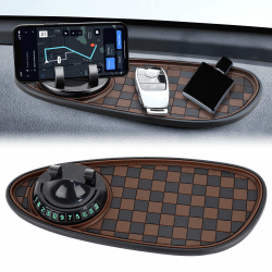 Prmape Antirutschmatte Auto Armaturenbrett Handy, Anti Rutsch Matte Auto für Handy, Anti Rutsch Pad Auto Handyhalter, Car Anti Slip Mat Auto Universal Phone Holder mit Parknummer für Brillen Angebot bei HelloDeals