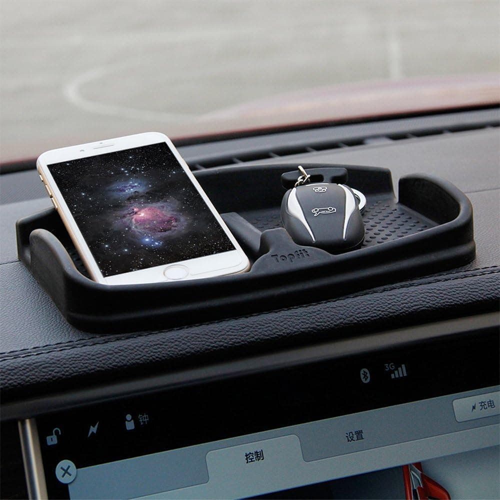 Topfit Auto Armaturenbrett Anti-Rutsch Pad rutschfeste Handy-Pad Universal Smartphone Dashboard rutschfeste Silikon Gummi Gel Mat Telefonhalterung
