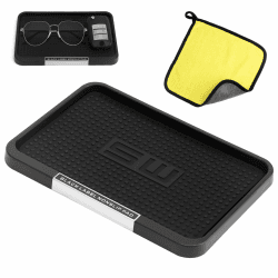 Auto Armaturenbrett Anti-Rutschmatte Multifunktionale Fahrzeugablage für Handy Schlüssel, Sonnenbrille & Mehr Silikon Anti-Rutsch Ablage mit Coral Fleece Reinigungstuch Waschbar & Wiederverwendbar Angebot bei HelloDeals