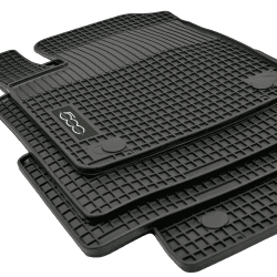 Mattenprofis Edition Gummimatten Gummifußmatten kompatibel mit FIAT 500 und FIAT 500 Cabrio Hybrid ab Bj. 2020 sw Angebot bei HelloDeals