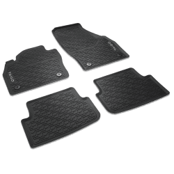 Volkswagen 2G706150082V Gummi Fußmatten Premium Allwettermatten 4X Gummimatten, schwarz, mit Taigo Schriftzug Angebot bei HelloDeals