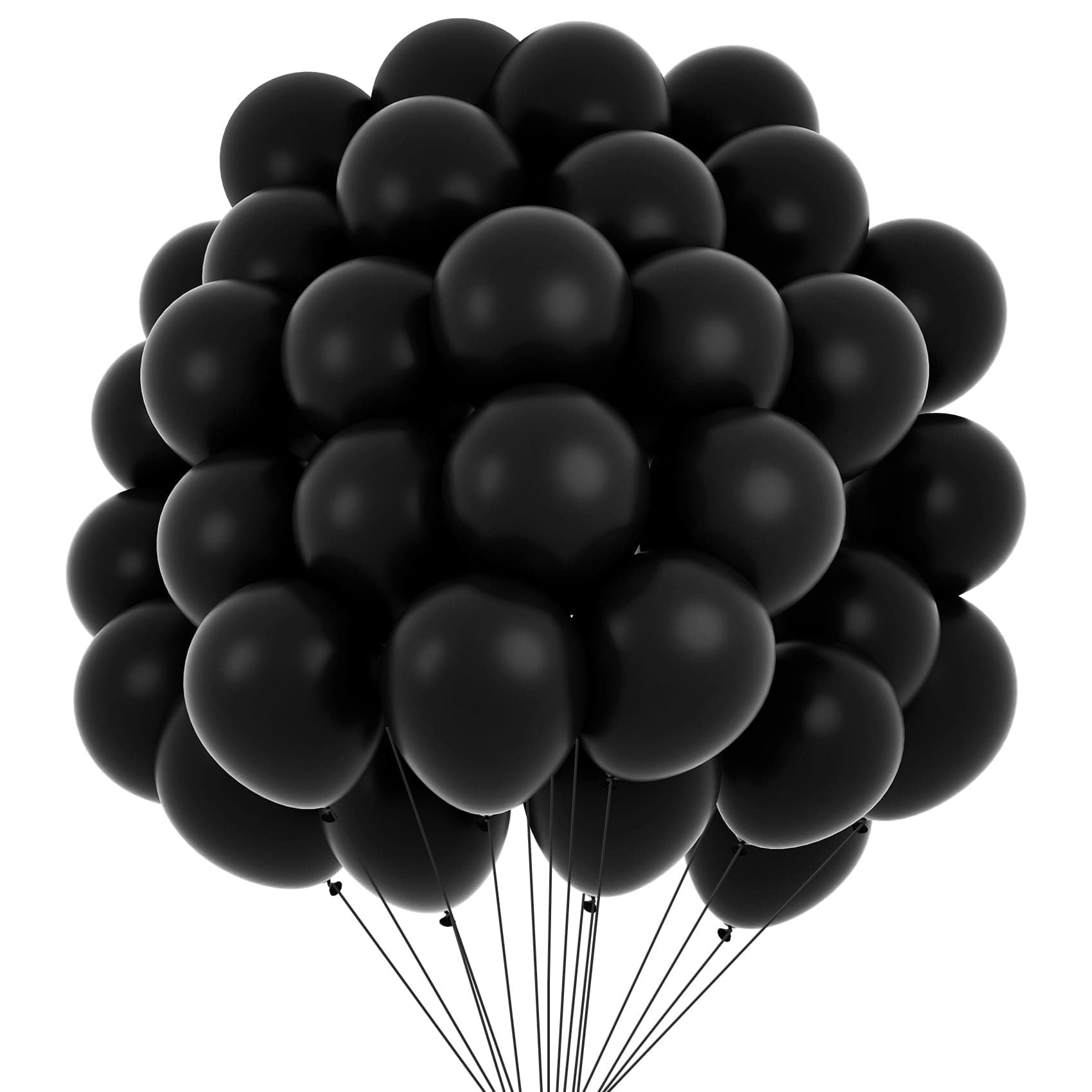 Schwarze Luftballons Schwarze Ballons 60 Stück Halloween Luftballons Geburtstag Luftballon Girlande Luftballons Schwarz Luftballons Hochzeit Party Deko Luftballons Geburtstag Schwarz Casino Deko Schwarz 30cm/12in Angebot bei HelloDeals