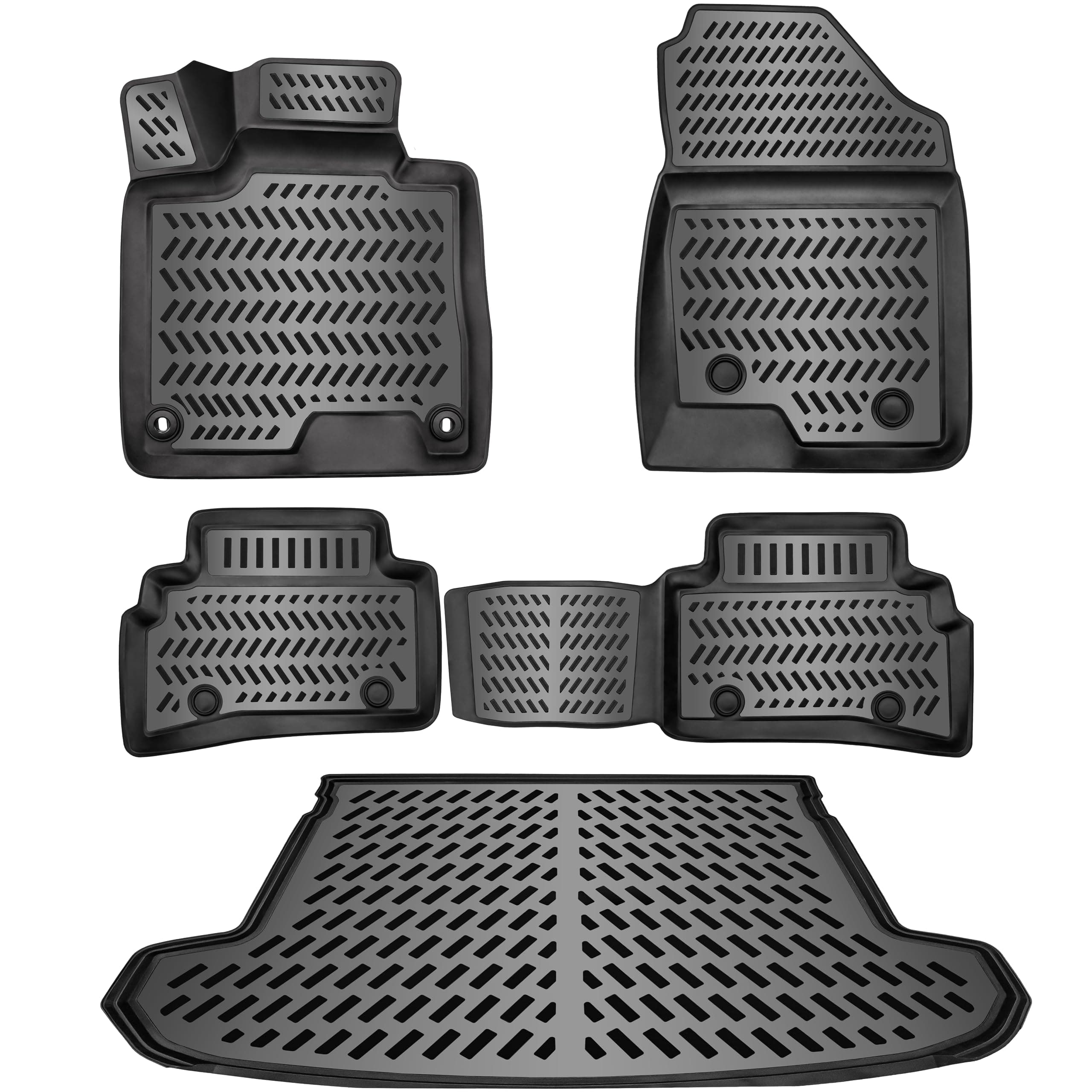 ELMASLINE 3D Gummimatten & Kofferraumwanne Set für KIA SPORTAGE 5 (V) 2022-2025 | Passt Nicht in Plug-in-Hybrid!!! | Modelle Ohne Subwoofer Angebot bei HelloDeals