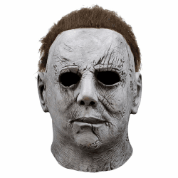 keland Michael Myers Maske Latex Horror Cosplay Kostüm für Karneval & Halloween(Grau)