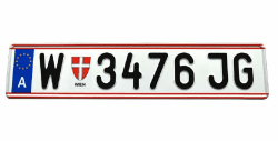 Österreich Custom Personalisiertes Aluminium Kennzeichen Europäische EU Österreich Kennzeichen mit Ihrem Text Dekoschild für Zuhause Angebot bei HelloDeals