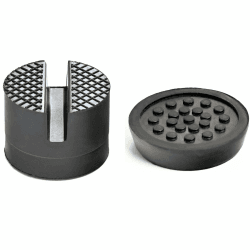2X Gummiauflage für Wagenheber 2,5T Gummiplatte Gummiteller Werkstatt 2x Gummiauflage (GN07 + GN09) Schwarz Angebot bei HelloDeals