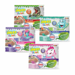 INKEE Bath Slime Mini 4er Pack | Schleim Badewanne Kinder, 4X 20g Schleimpulver mit Vitamin E & Aroma, Badeschleim Badezusatz Kinder INKEE - Bath Slime Mini 4er Pack