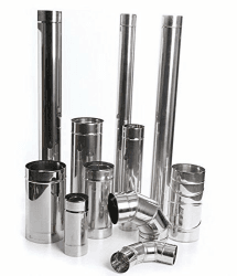 Edelstahl Kaminrohr Ofenrohr Rohr Heizung Rauchrohr Schornstein Abgasrohr Sanierung 250mm 330mm 500mm 1000mm Wandstärke 0,6mm 80mm-200mm wählbar (Ø 120mm, Länge: 1000mm) von rg-vertrieb Ø 120mm Länge: 1000mm Angebot bei HelloDeals