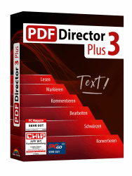 PDF Director 3 Plus - PDFs einfach bearbeiten, konvertieren, kommentieren, schwärzen, erzeugen - Formulare erstellen und ausfüllen für Windows 11, 10, 8.1, 7