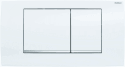 Geberit Twinline 30 Drückerplatte Weiß Glänzend/Chrom/Weiß für UP130 Single Angebot bei HelloDeals