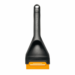 Fiskars Solid Auto-Eiskratzer mit Harter und weicher Kante, 26 cm, Mit austauschbarem Schaber, 1078497, Schwarz, Orange Eiskratzer 26 cm